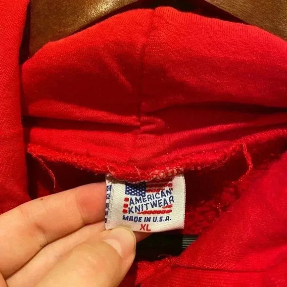 USA WASHINGTON DC VINTAGE RED SWEATSHIRT XL - Picture 3 of 5